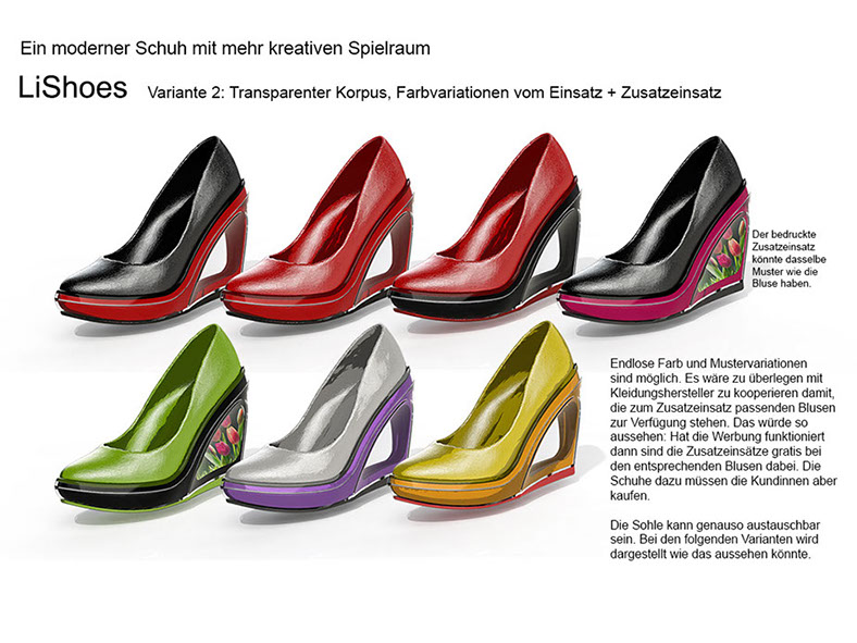 LiShoe Der Design und Farbwandler unter den Schuhen