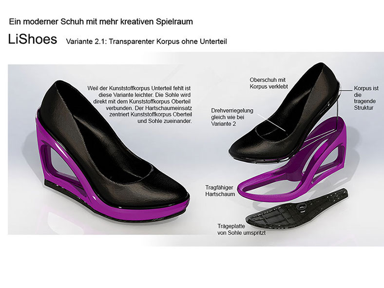 LiShoe Der Design und Farbwandler unter den Schuhen