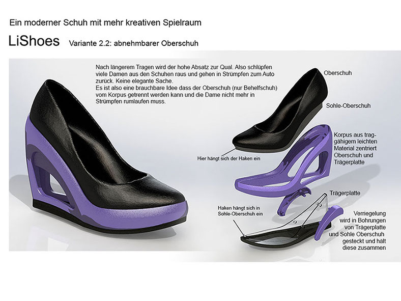 LiShoe Der Design und Farbwandler unter den Schuhen