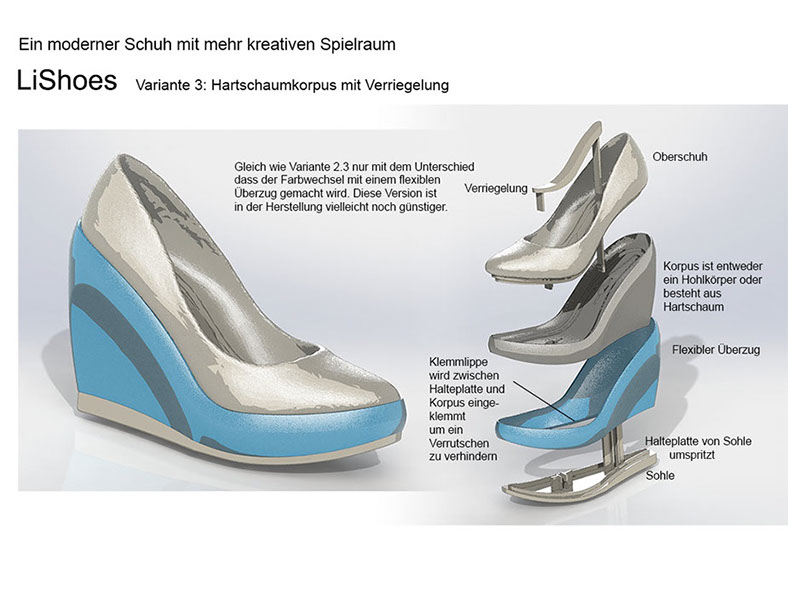 LiShoe Der Design und Farbwandler unter den Schuhen